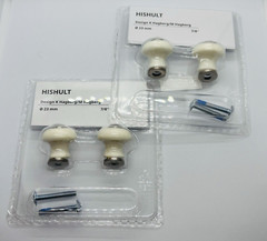 2 Set Of Ikea (2pcs each set ) HISHULT Porcelain Knob white, 7/8″ Small E1-69