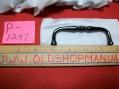 RECLAIMED 31 HIGH GLOSS BLACK DOOR/DRAWER PULL HANDLES 3 & 7/8″ LONG 3.5″ CTC