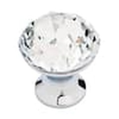 Liberty Solitaire 1-3/16″ Chrome and Clear Cabinet Knob