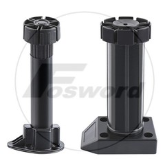 Kitchen Cabinet Plinth Feet Legs Black Carcase Unit Base Plastic Adjustable Legs