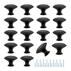 JOY DECOR 18 1.18 inches in diameter and 7/8 height, Matte Black