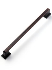 SORWDUERM 10 Pack Oil Rubbed Bronze Square Cabinet Pulls 6.3″ (160mm)
