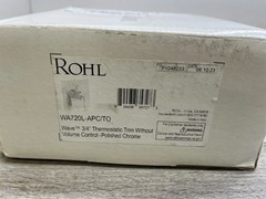 Rohl WA720L-APC/TO Wave Thermostatic Valve Trim Only with Handle in Polished Chr