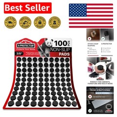 100 Count Rubber Bumpers – Dampening Pads for Furniture Protection