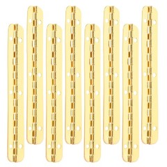8PCS Gold Piano Hinge – 3.94×0.59 Inch Iron Continuous Heavy Duty Hinge with