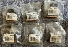 6Pair of Amerock BP3435-AC Antique Copper 3/8″ Inset Self-Closing Cabinet Hinges