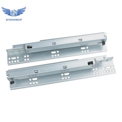 Soft Close Drawer Slides 1 Pairs,12 Inch Drawer Slides Bottom Mount Hidden 100LB