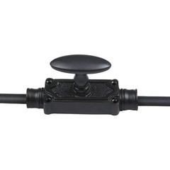 Signature Ironmongery Stepney Door Iron Cremone Bolt 9 feet Black Powder Coated