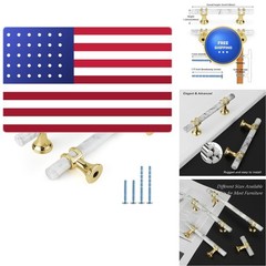 Rergy Cabinet Handles Marble Drawer Pulls And Knobs 20Pack White Marble Gold