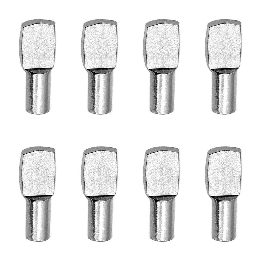 5mm Nickel Plated Shelf Support Pegs 100 Pcs for Closet Bookshelf