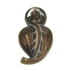 Belwith Touch of Spring Blonde Antique 2″ Leaf Pendant Ring Pull P7307-BOA