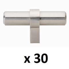 *3 10-PACKS* GlideRite 2-1/4 in. Euro Style Stainless Steel Finish T-Bar Knobs