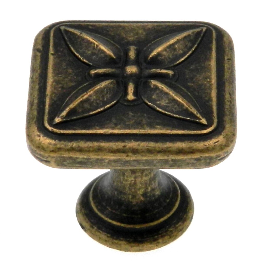 Amerock Sundara Weathered Brass 1 1/8″ Ornate Cabinet Pull Knob BP27009R2