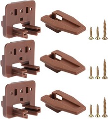 Drawer Slides and Guides, 3Pack Plastic Drawer Replacement Part for Center Mo…