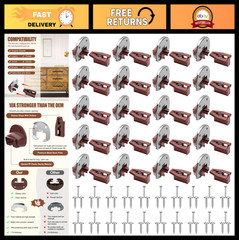 Universal Drawer Slides Upgrade – 20 Sets Improved Track Guides with Metal Back