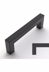 Amerdeco 10 Pack Matte Black Cabinet Pulls 4 Inch(102mm) Hole Centers