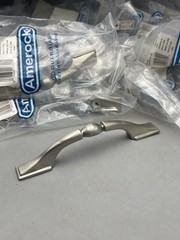 Amerock Sterling Traditions Cabinet Pull Handle BP1302G10 3” Satin Nickel 16 Pc.