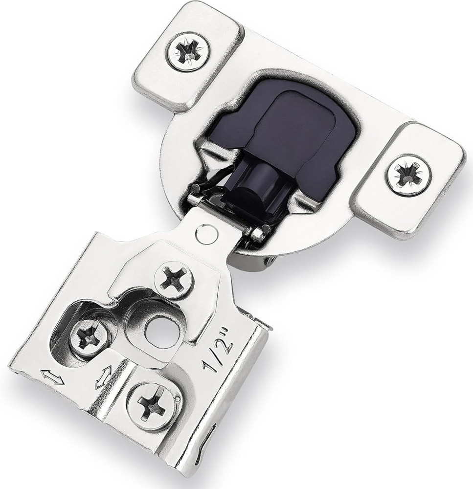 Quiet Close Damper Hinges – 50 Pack of 3-Way Adjustable Stainless Steel Designs