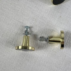 Set of 6 Black Glitter & Gold Cabinet Knobs Drawer Pulls Hardware Home Decor
