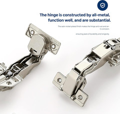 20 Pack 165° Cabinet Hinges for Lazy Susan Corner Cupboards