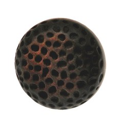10 Pack Warwick Rustic Bronze 1 1/4″ Hammered Round Cabinet Knob Pull DH1003BZ
