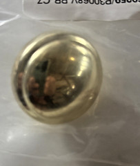 Lot Of 17, 69259 Polished Brass Top Ring Round , P30068V-PB-C7 Cabinet Knobs