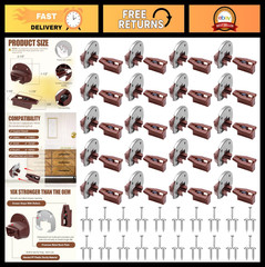 20 Sets Universal Drawer Slides Upgrade – Improved Metal Track Guides for Dresse