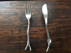 Fork Pull Handle Kitchen Cabinet Drawer Nickel