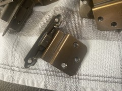 Lot of 90 Amerock Insert Hinges 3/8″ Antique Brass CM 7628-ME Antique English
