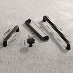 Vintage Furniture Handles Brushed Gold Kitchen Cabinet Handles Retro Handles