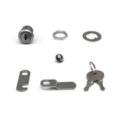 2Pcs 7/8″ Cabinet Cam Locks for Truck Pickup Tool Box Vending 7/8″, Silver