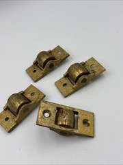 Antique Door Roller Catch Set Of 4 Without Strikes , 2”x7/8” Authentic Hardware