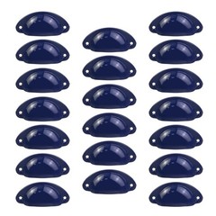 Blue Drawer Cup Pulls 20-Pack 2.52″ Hole Center Antique Cabinet Handles