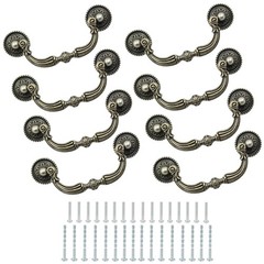 Kyuionty 8 Pack Bail Pull Handles, 3.5 Inch Inch, Antique Bronze(8 PCS)