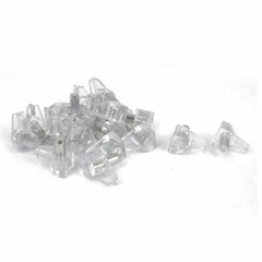 60 Pcs 5mm (3/16″) Clear Plastic Shelf Support Pin Peg for Cabinet Book Shelves