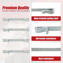 4 Pcs Early 2 Double Loop Style Tool Box Drawer Slide Retaining Keeper Clips …