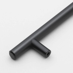 GLIDERITE 3-3/4 in. Matte Black Solid Cabinet Handle Drawer Bar Pulls (10-Pack)