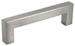 Square Bar Pull Handle Kitchen/Bath Cabinet Hardware Nickel Stainless Steel 96