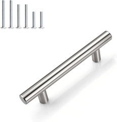 30 Pack 3 Inch (76Mm) Hole Center Cabinet Pulls, Brushed Nickel Kitchen Cabinet