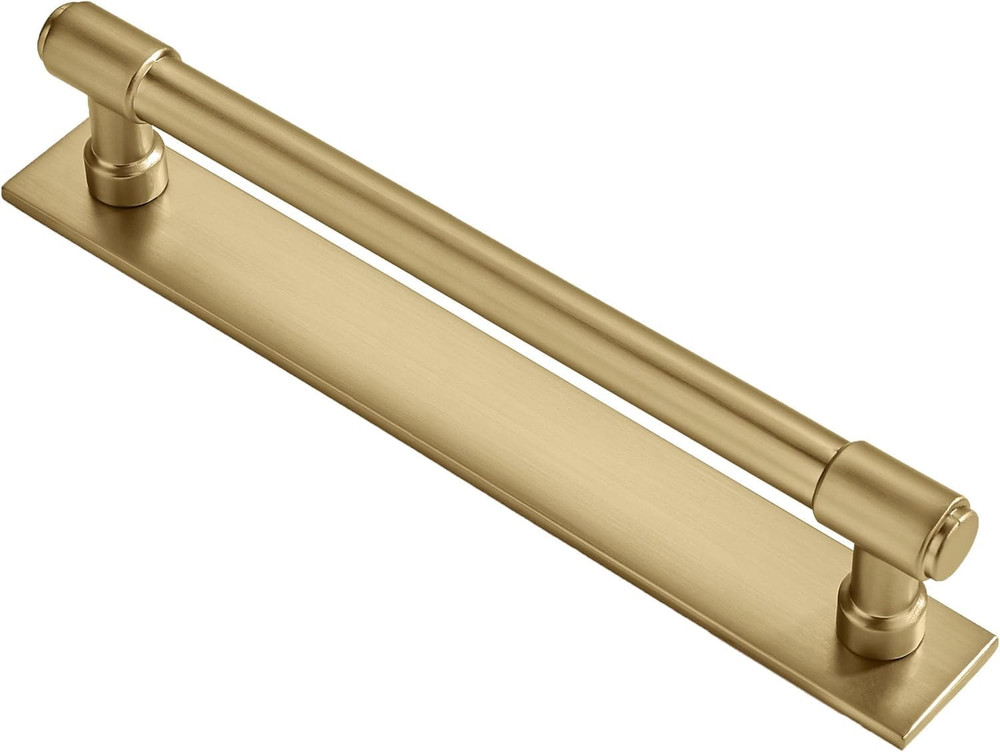 Champagne Bronze Cabinet Pulls – 5 Pack 8″ Center Satin Brass Hardware
