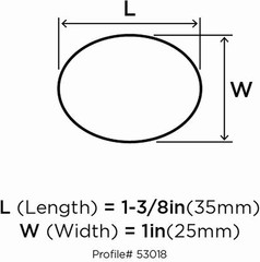 | Cabinet Knob | Oil Rubbed Bronze | 1-3/8 Inch (35 Mm) Length | Everyday Herita