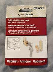 Gatehouse Cabinet & Drawer Lock-For 5/16” Thick Panels #0252957 Free Shipping