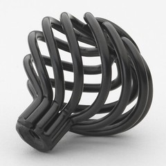 GlideRite 1-1/2″ Round Birdcage Cabinet Hardware Knob – Matte Black 3072-MB-1