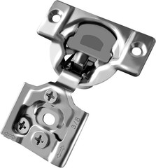 Berta 5/8 inch Overlay Soft Close Face Frame Cabinet Hinges, 105 degree