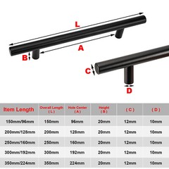 1-30Pack Modern Cabinet Handles T Bar Pulls Kitchen Drawer Knobs Stainless Steel