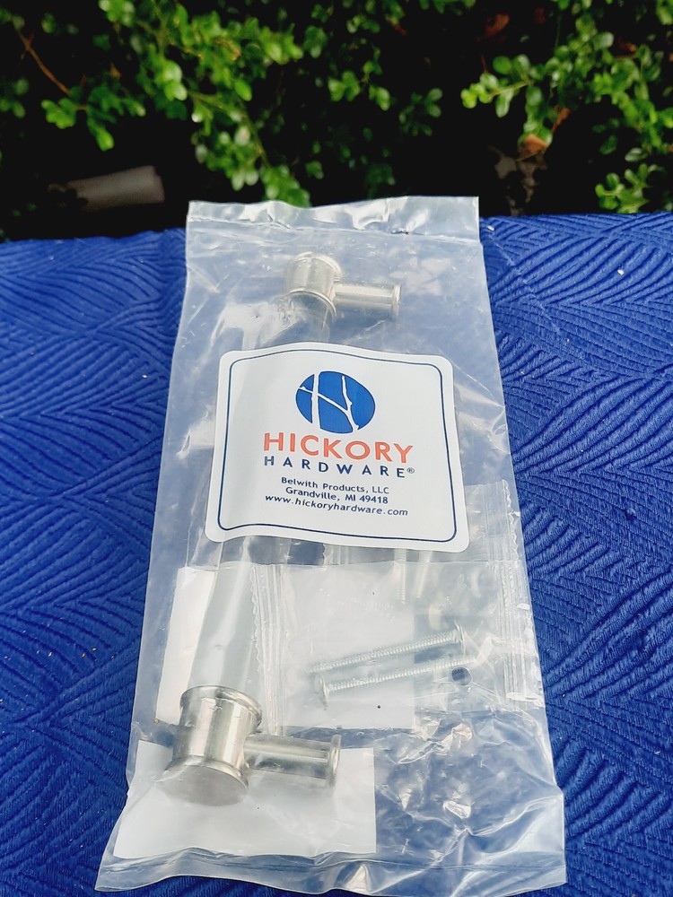 1- Hickory Midway 6-5/16 Inch (160mm) C-C Clear Acrylic Satin Nickel P3702-CASN