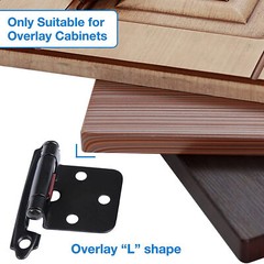 Kitchen Cabinet Hinges Overlay Self Closing Face Mount Cupboard Door Hinge