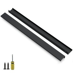 Finger Pulls Cabinets 10 Pack 400mm 15.75″ Black Edge Matte Concealed Kitchen