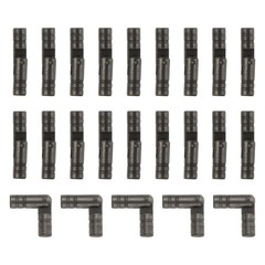 50Pcs Invisible Barrel Hinges 4x20mm Brass Concealed Hinge Black