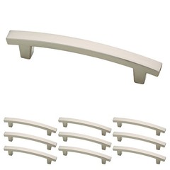 (10-Pack) – Brushed Nickel Cabinet Handles, 4 Inch Hole Center, Pulls for Dra…